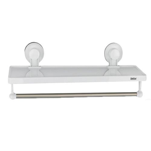 Bathlux Shelf With Handtowel Rack With Suction