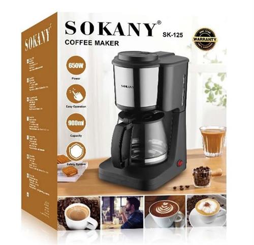 Sokany Black And Silver 900ml Coffee Maker
