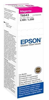 Epson T6643 Magenta Ink Bottle 70ml For L110 L300