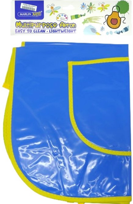 Marlin Multi Purpose Kids Plastic Aprons Blue –