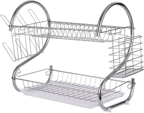 Casey 2 Layer 38cm Stainless Steel Dish Rack