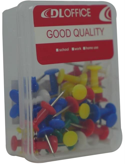 DLOffice Multicolour 24mm Pushpins Thumb Tacks