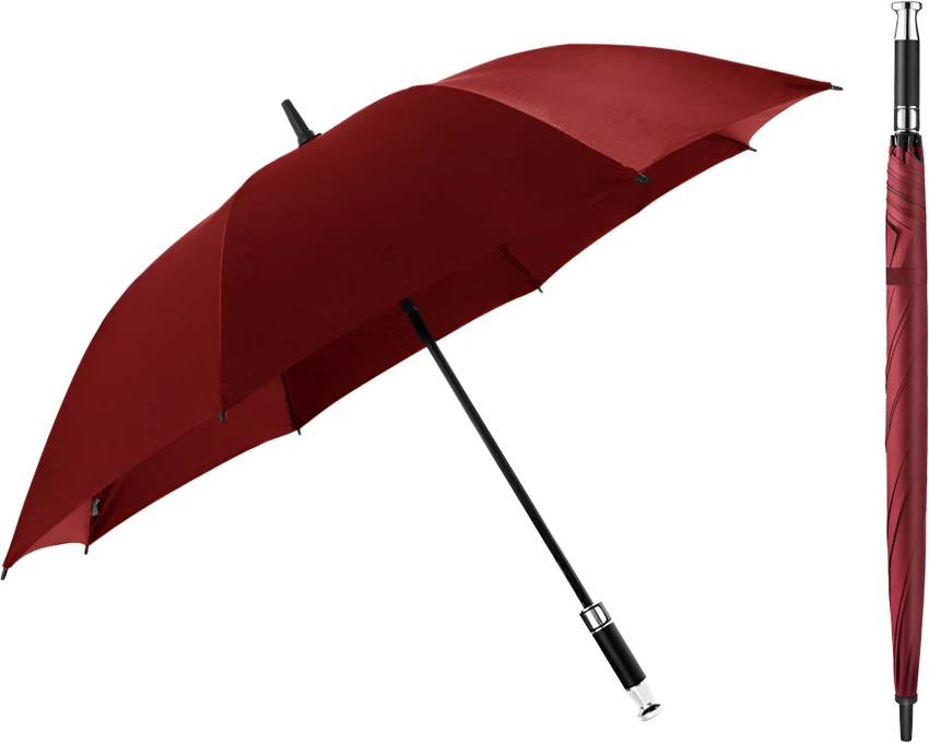 CASEY HANDHELD LARGE MAROON UMBRELLA