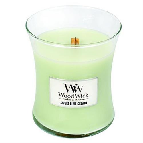 Woodwick Sweet Lime Gelato Medium Jar
