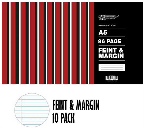 Freedom A5 1 Quire Manuscript Book 96 page Feint
