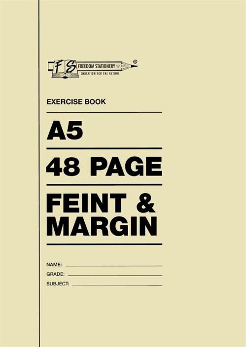 Freedom A5 48 Pages Exercise Book Feint And