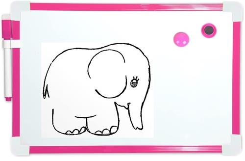 Brainware A4 Magnetic Whiteboard Pink