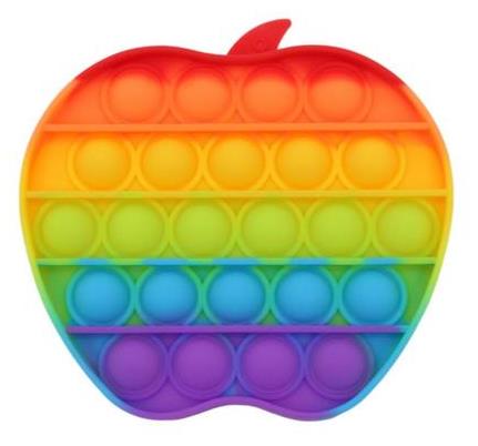 Sceedo Pop It Bubble Apple Fidget – Rainbow No