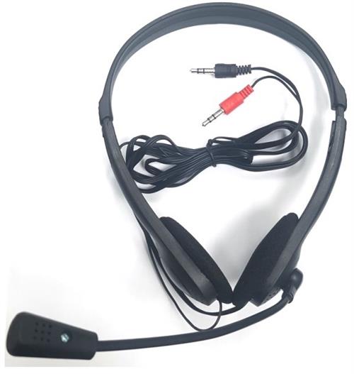 Unique Stereo HeadPhone with Microphone Black