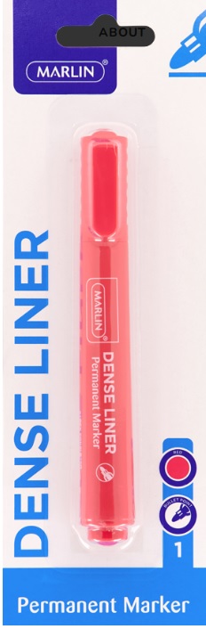 Marlin Dense Permanent Markers 1's Red