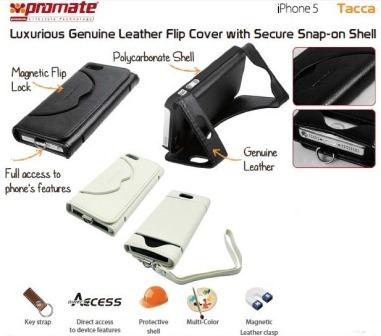 Promate Tacca iPhone 5 Luxurious Genuine Leather