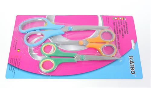 Casey3 pc Multicolor Household Scissor Pack