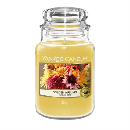 Yankee Candle Golden Autumn Large Jar Retail Box