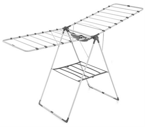 Totally Foldable Clothes Dryer Large Silver With