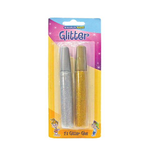 Marlin Kids Glitter Glue 10ml 2's