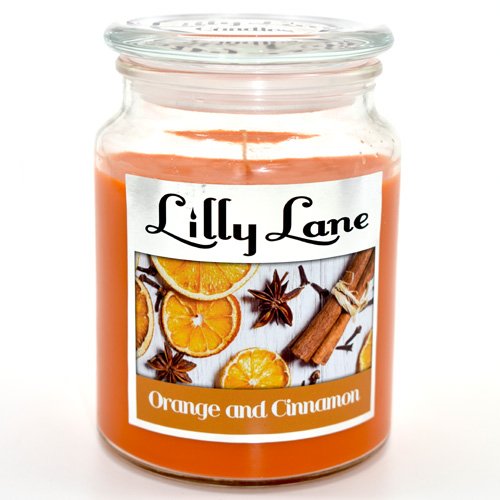 Lilly Lane Orange and Cinnamon Scented Candle