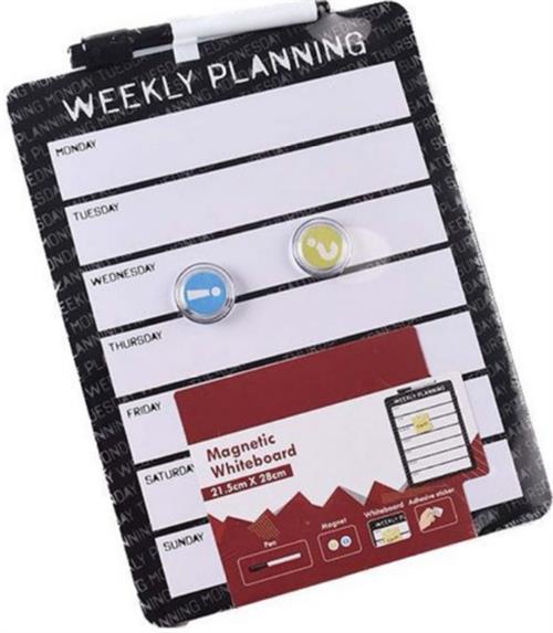 Brainware Magnetic Weekly Planner –Includes Black