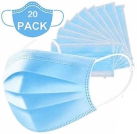 Casey 3 Ply Disposable Face Mask with Earloop 20