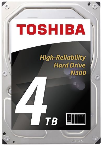 Toshiba 4TB N300 SATA III 3.5-Inch Hard Drive