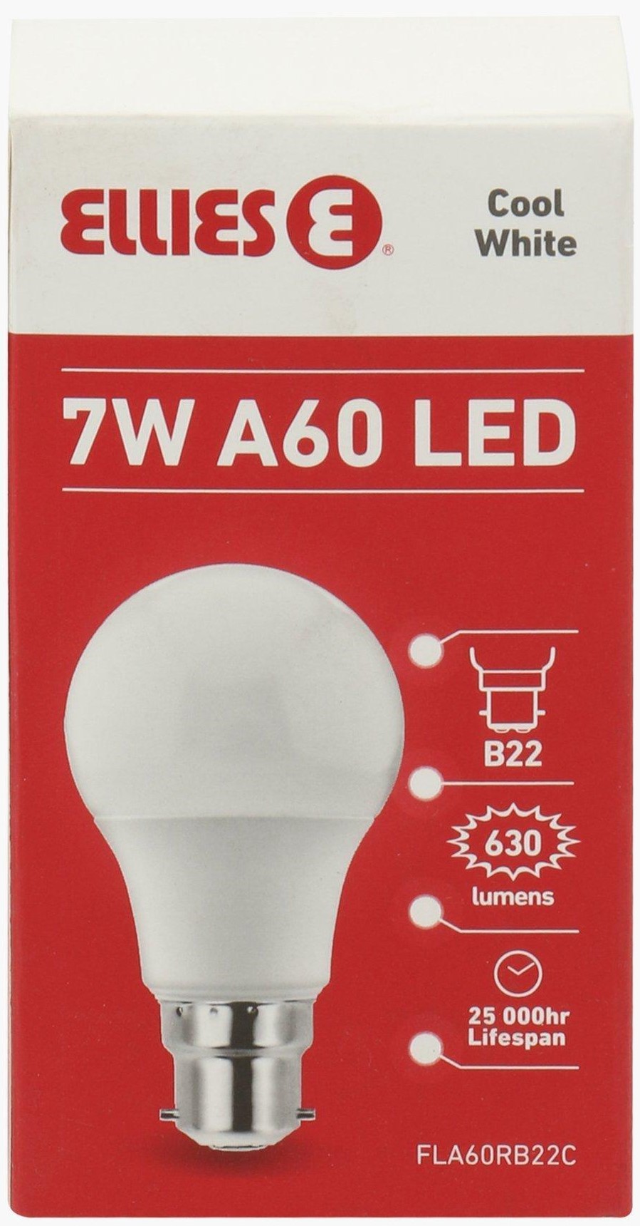 Ellies 7W A60 Residential LED E27-Cool White