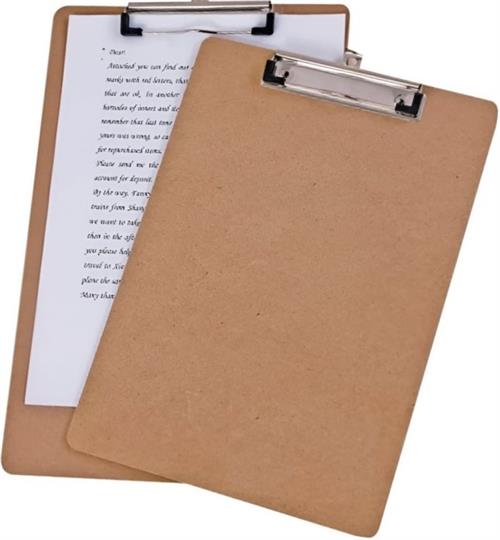 Brainware A4 Masonite Clipboard- Includes
