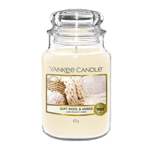 Yankee Candle Soft Wool & Amber Large Jar Retail