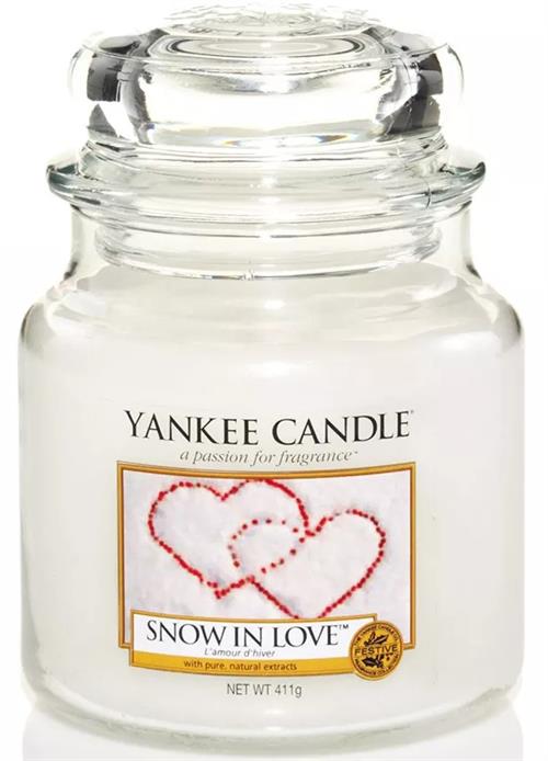 Yankee Candle Snow In Love Medium Jar Retail Box