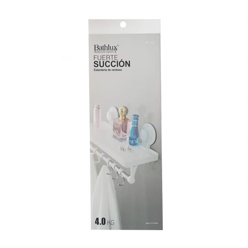 Bathlux Shelf With Hanging Rack With Suction Cup