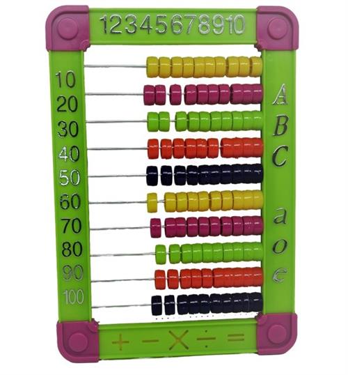 Brainware Bear Green Plastic Abacus 100 Beads
