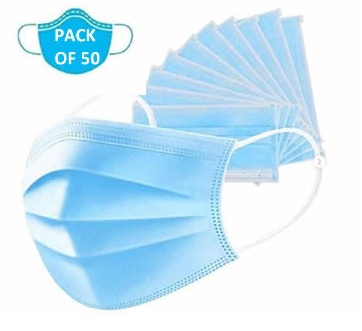 Casey 3 Ply Disposable Face Mask with Earloop 50